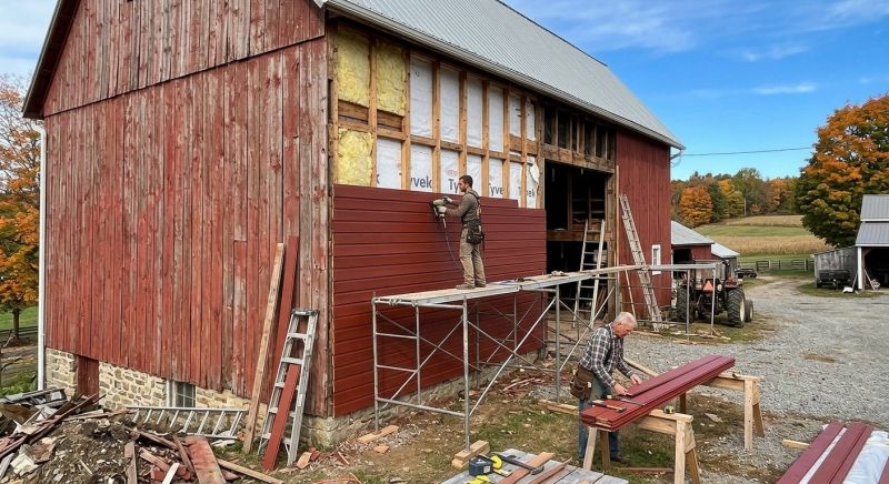 Barn Siding Replacement in Lawrence, MA