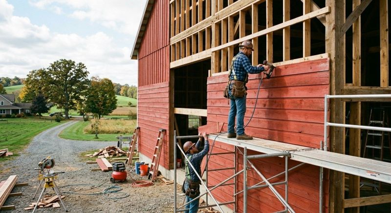 Barn Siding Replacement in Nottingham, NH