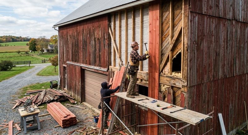 Barn Siding Replacement in Salisbury, MA
