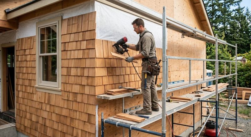 Cedar Siding Installation in Eliot, ME