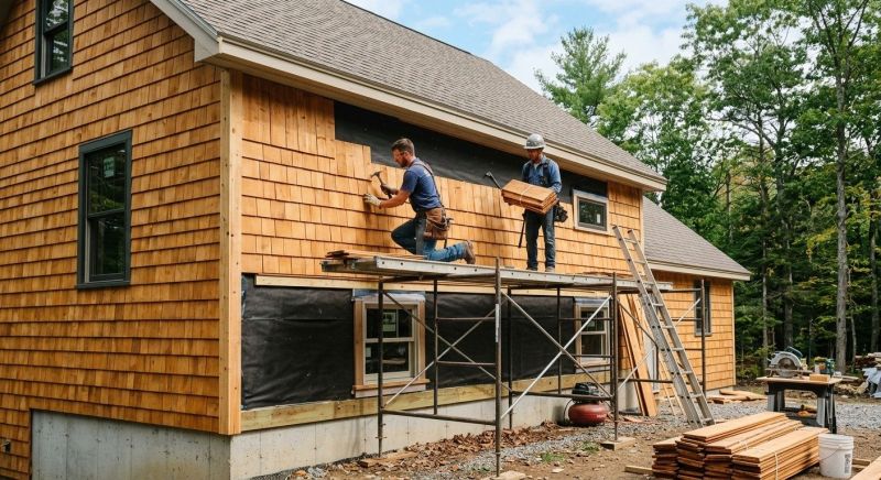 Cedar Siding Installation in Methuen, MA