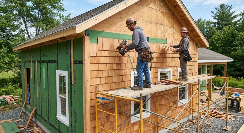 Cedar Siding Installation in Raymond, NH