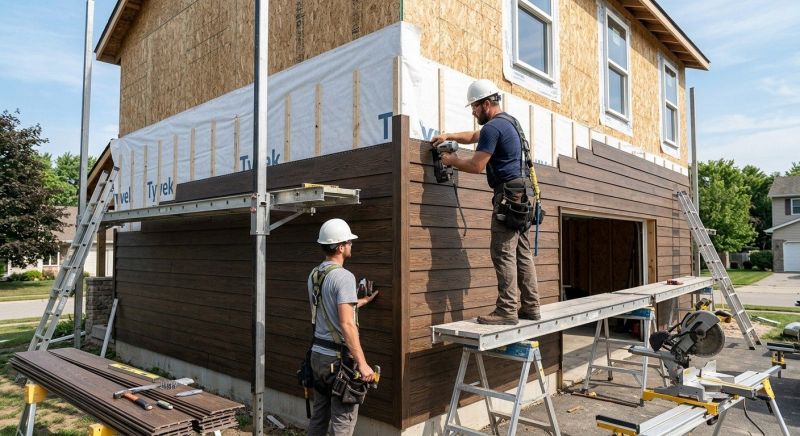 Faux Wood Siding Installation in Hampstead, NH