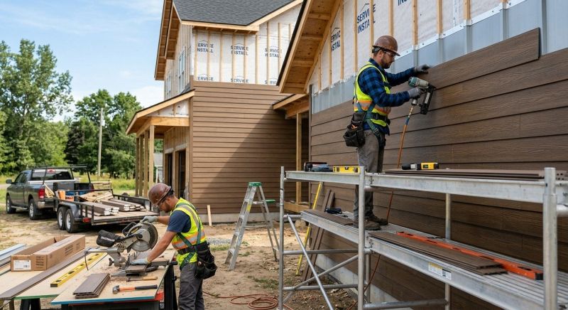 Faux Wood Siding Installation in Strafford, NH