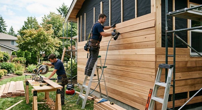 Hardwood Siding Installation in Haverhill, MA