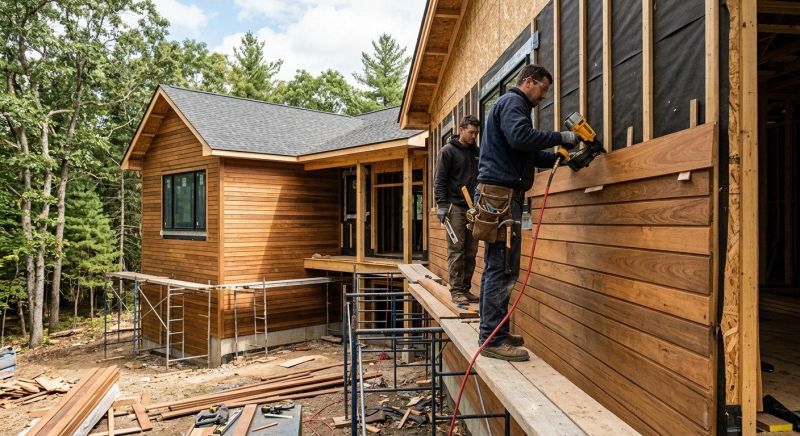 Hardwood Siding Installation in Newbury, MA