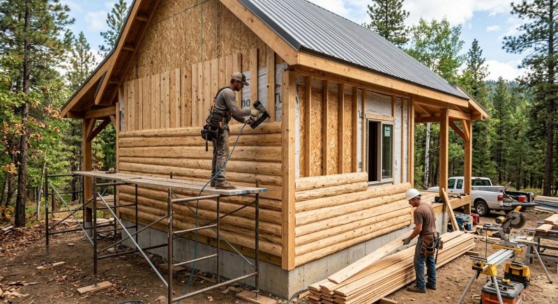 Log Siding Installation in Bedford, NH