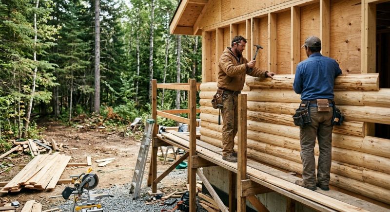 Log Siding Installation in Center Barnstead, NH