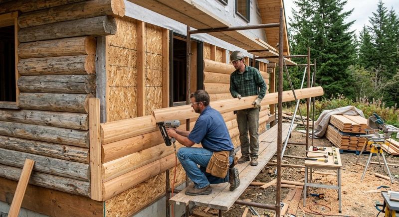 Log Siding Installation in Epping, NH