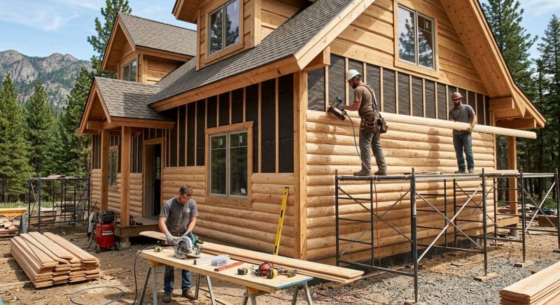 Log Siding Installation in Epping, NH
