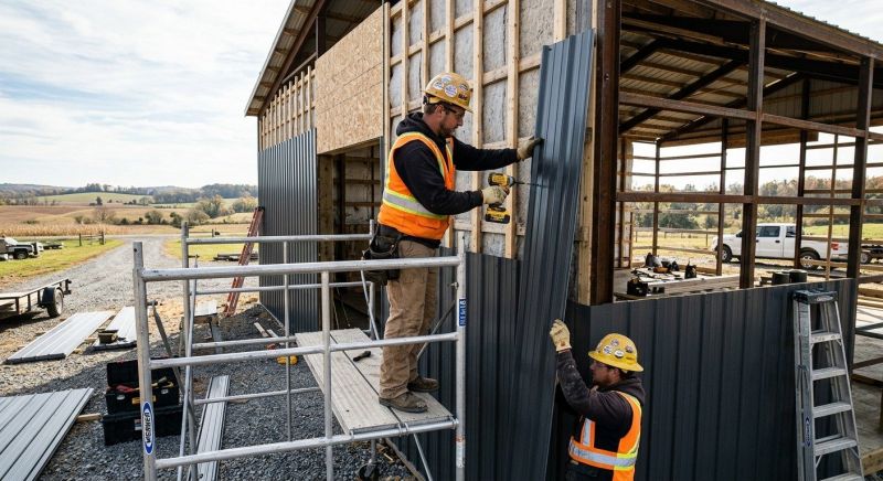 Metal Barn Siding Installation in Epping, NH