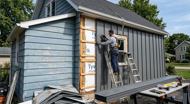 Metal Siding Replacement in Northwood, NH