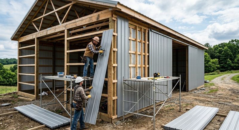 Pole Barn Siding Installation in Epping, NH