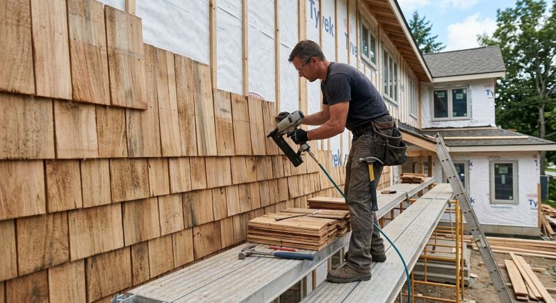Shake Siding Installation in Bedford, NH