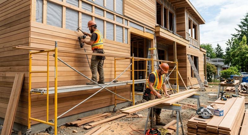 Wood Cladding Installation in Auburn, NH
