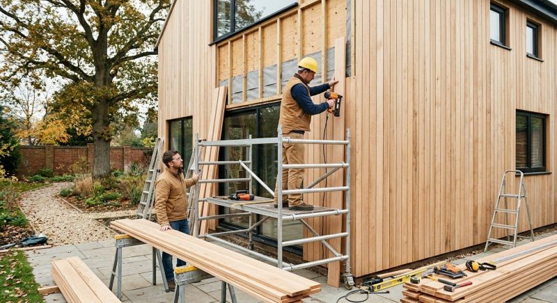 Wood Cladding Installation in Hampton, NH
