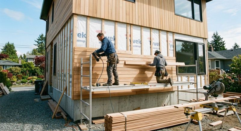 Wood Cladding Installation in Hooksett, NH