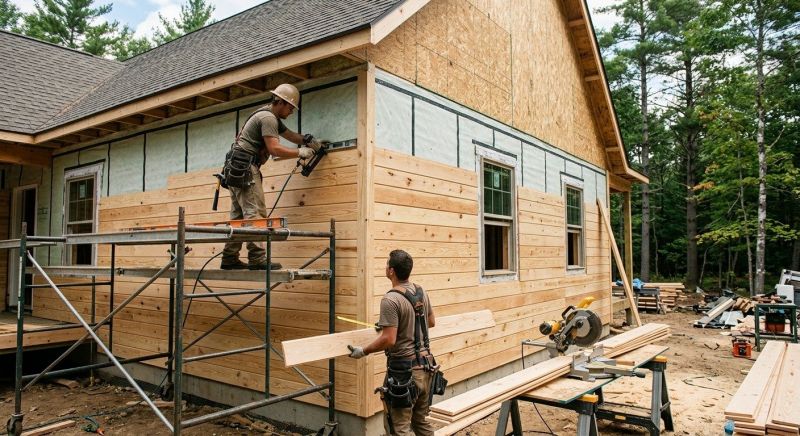 Wood Plank Siding Installation in Epping, NH